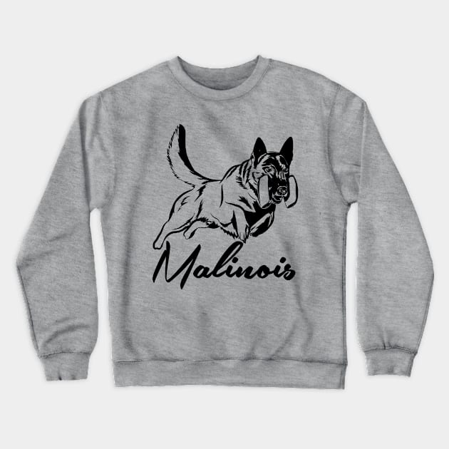 Malinois - Belgian shepherd -Mechelaar Crewneck Sweatshirt by Nartissima